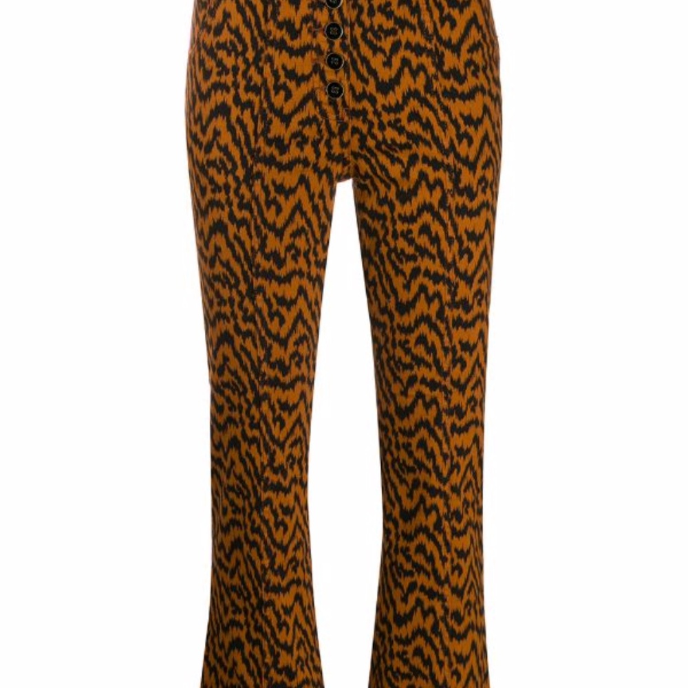 Ulla Johnson Ellis Jeans - Zebra Ikat Print (6) - Picture 3 of 4